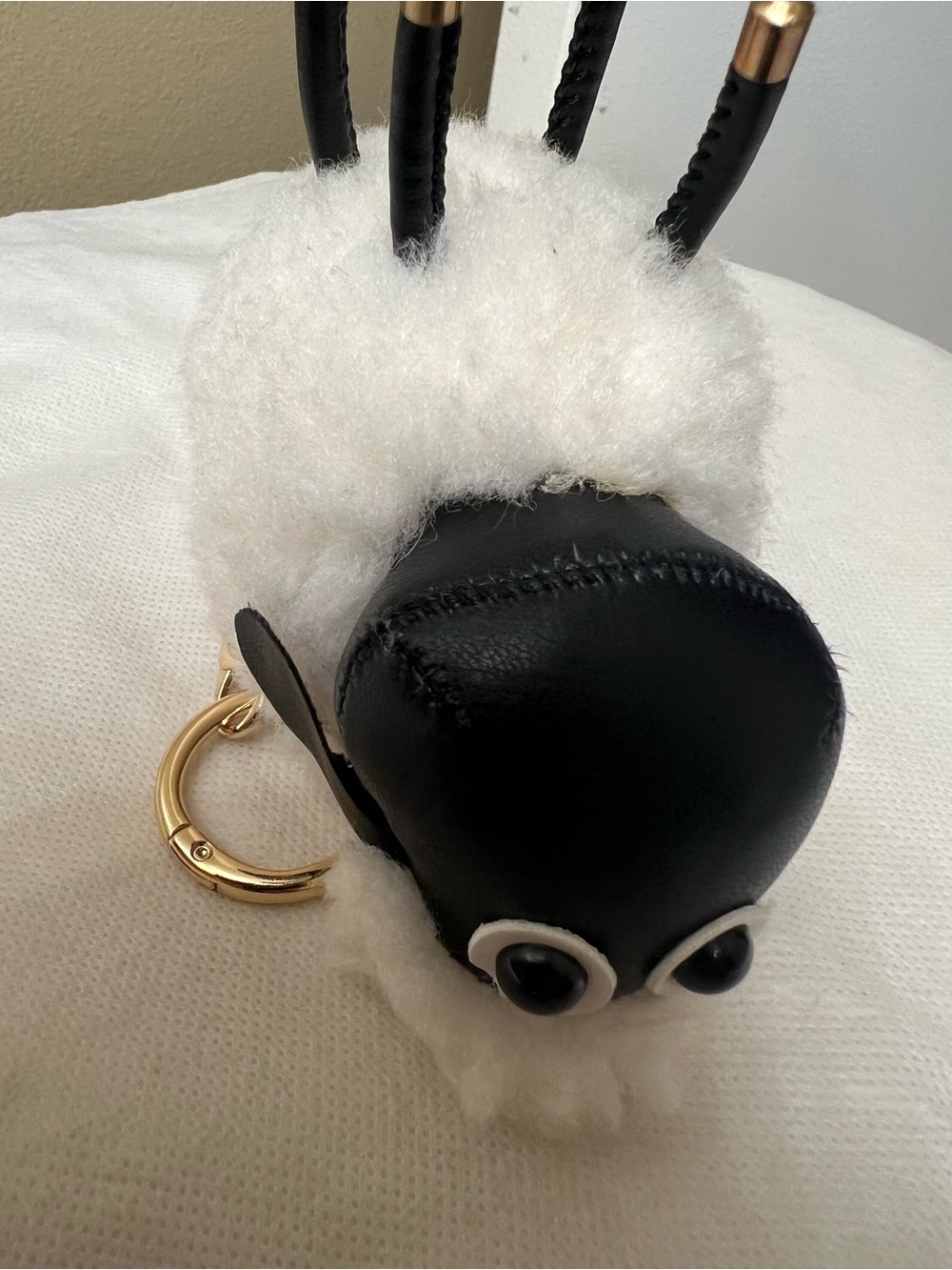 Plush White Sheep Keychain Bag Charm New - Picture 7 of 7